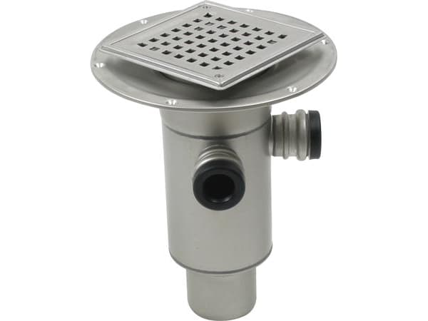 Blücher 75 mm afløbsskål til smøremembran, med studs, lodret