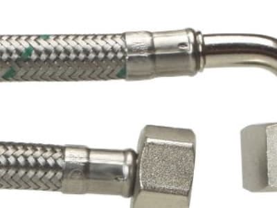 Tilsl.Sl 1/2Lx3/4 V 2000mm DN8 - Softpex Koldt-varmt vand-rustfri flet