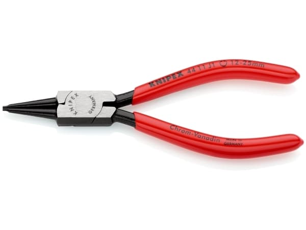Knipex 44 11 J1, Låseringtang, Kromvanadiumstål, Plast, Rød, 140 mm, 88 g