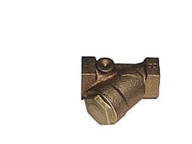 1" Snavssamler i rødgods med integreret Y-filter