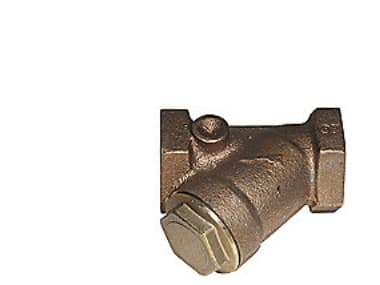 1.1/4" Snavssamler i rødgods med integreret Y-filter
