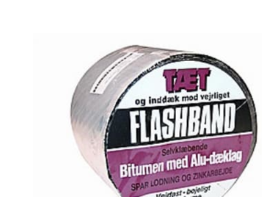 Flashband grå selvklæb 75 mm X 10 m