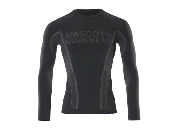 MASCOT 50561-940-09, Undertröja, Svart, 1 styck, Unisex, Monokromatiskt, L