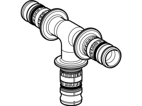 Mepla T-Stykke 63 MM - Pvdf 627.310.00.1