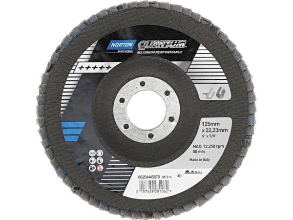 Lamelrondel 125x22 P40 - Norton Quantum R996 Typ 28