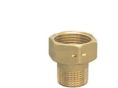 Forskruning, kort 3/4''x1'' - med pakning og plombehul