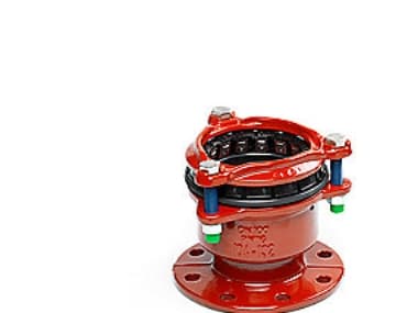Flänskoppling 104-132 mm x DN100 - PN16. Draghållfasthet. A4-EPDM. MultiJoint 3057+