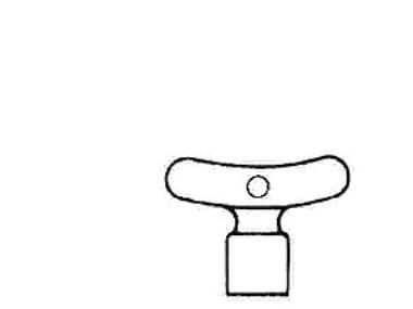 Nøgle 1/2-3/4'' f/aftapsvent 74 1427 004
