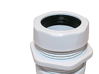 PURUS Hvid lige samlekobling 32x32 mm - længde 44 mm