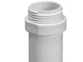 Pikkukuva 1 / 4: Purus suora siirtymä Ø32 mm, pituus 65 mm, jossa on 1 1/2" ulkokierre, valkoista PP:tä