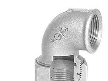 Vinkelunion galvaniseret konisk muffe/muffe 1
