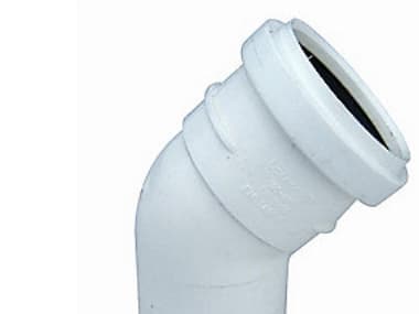 Ht-Pp (Amax Pro) Ø40 MM X 45° Vit böjning