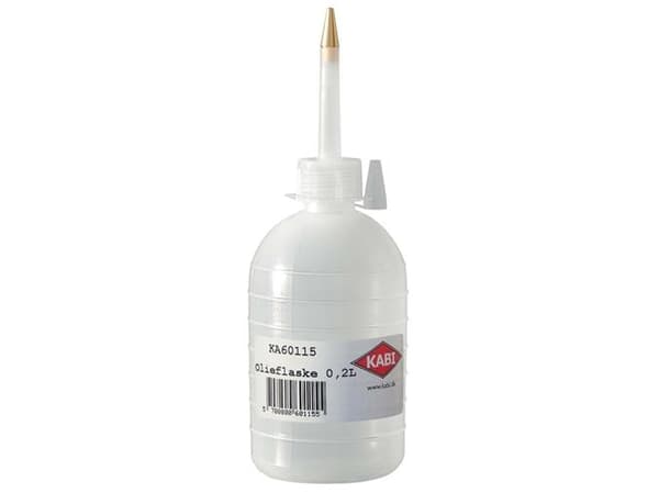 Oliekande Plastic 0,3 L - Ø65x110/180 mm, m/messingspids