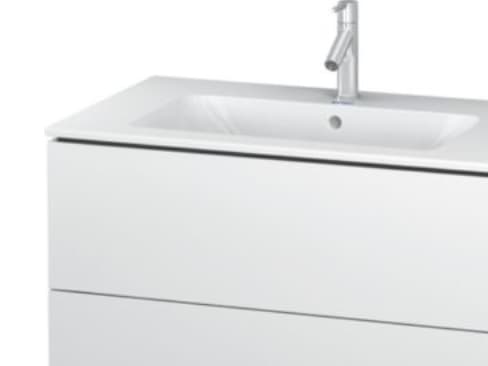 Duravit L-Cube tvättställsskåp - vit högglans Med 2 lådor, passar tvättställ 635412000