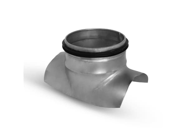 påstik Ø125-Ø125 - galvaniseret