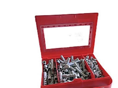 Fischer 60515, Expansionsankare, Tegel, Betong, Plast, Tyskland, 225 styck, Låda