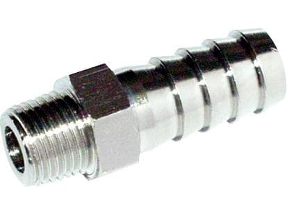 Slangestuds 13mm x 1/2 u.g. - t/luft/fedt, forn. mess.