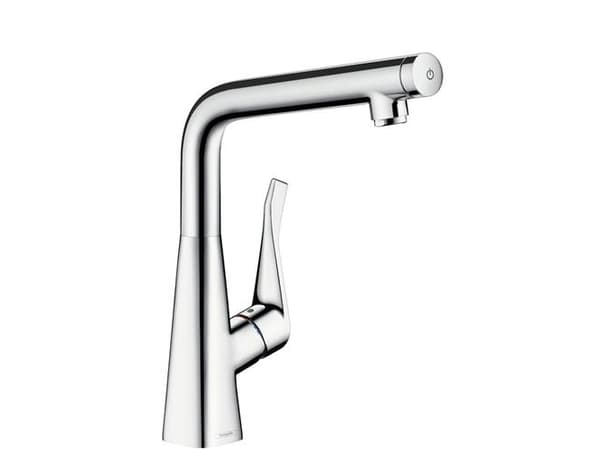 HansGrohe Metris Select køkkenarmatur med select knap