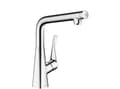 Miniatyrbilde 3 av 3: HansGrohe Metris Select køkkenarmatur med select knap