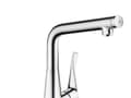 Miniatyrbilde 1 av 3: HansGrohe Metris Select køkkenarmatur med select knap