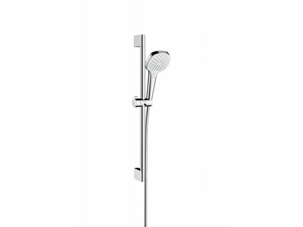 HANSGrohe Croma Select S Vario duschset med 650 mm duschstång, Ø110 mm handdusch med 3 sprayfunktioner och 1,6 meter duschslang