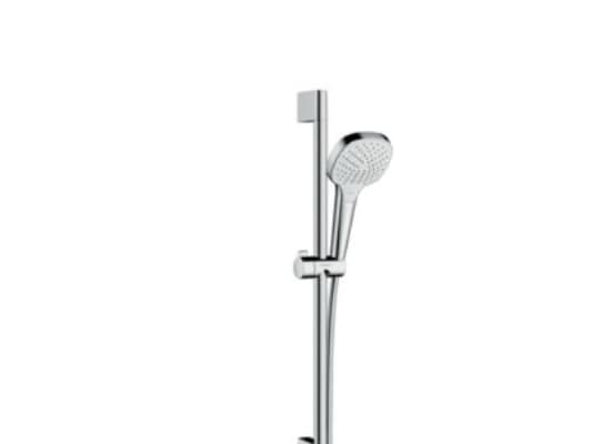 HANSGrohe Croma Select S Vario duschset med 650 mm duschstång, Ø110 mm handdusch med 3 sprayfunktioner och 1,6 meter duschslang