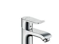 Miniatyrbild 1 av 4: hansGrohe Metris håndvaskarmatur 110 med løft-op bundventil