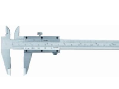 Mib skjutmått 150mm med fjäder - 1/20 nonius rostfri matt förkromad