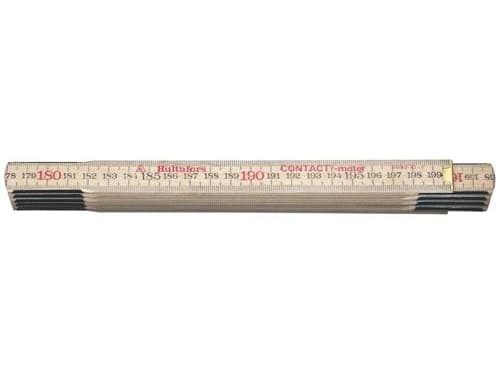 Tommestok 2 m 10 led træ - indvendig mål, 559-2-10, Hultafors 101804