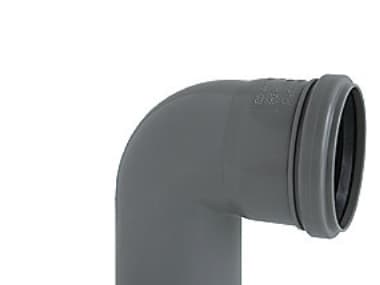 Ht-Pp (Amax Pro) Ø40 mm X 87,5° Grå Bøjning