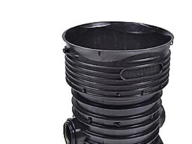 Rense-insp.brønd 425-160mm T1 - lige gennemløb for glat rør. Wavin Tegra