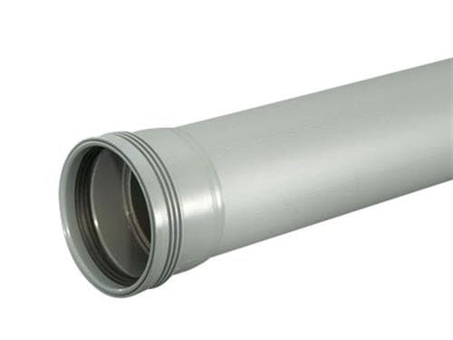 Wafix PP-avloppsrör med hylsa 50 x 500 mm grått