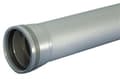 Miniatyrbilde 4 av 4: Wavin 50 x 1000 mm grå PP-afløbsrør med muffe
