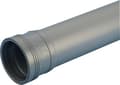 Miniatyrbilde 2 av 4: Wavin 50 x 1000 mm grå PP-afløbsrør med muffe
