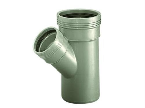Wafix PP-rengas 45° Ø110 x Ø50 mm grå