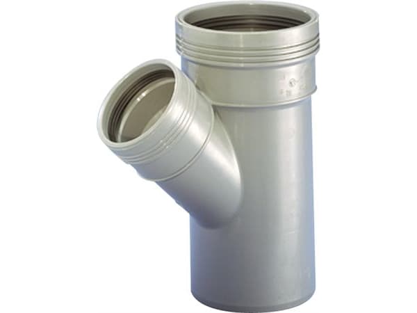 Wafix PP-rengas 45° Ø110 x Ø50 mm grå