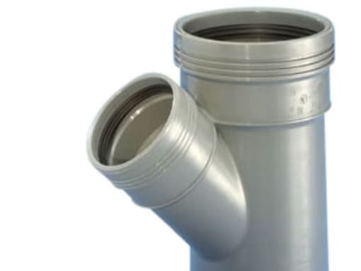Wafix PP-rengas 45° Ø110 x Ø50 mm grå