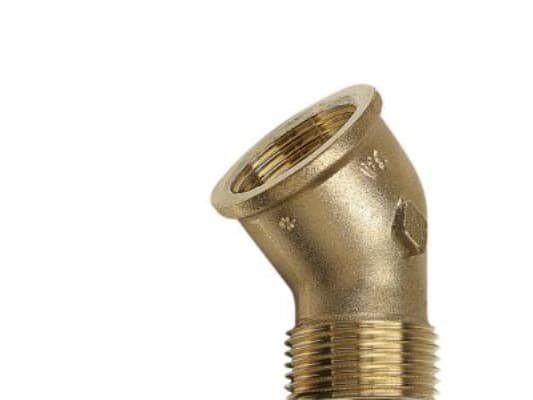 PURAFIT vinkl.1 mf/np.45° - .Siliciumbronze.Blyfri.