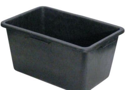Murerbalje firkant 65 L sort - LxBxH: 73-43-29 cm