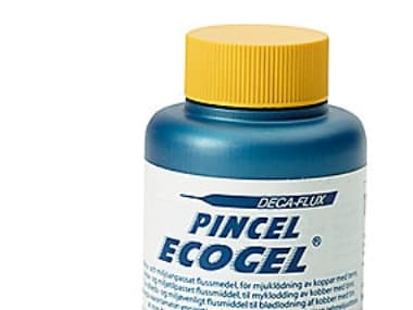 Decaflux Ecogel Flux pehmeäjuottamiseen, 100 g:n säiliö, VA-hyväksytty