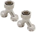 Miniatyrbilde 1 av 2: Uponor Fluvia dobbeltfordeler 2xG3/4-3/4" Euro