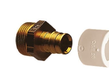 Uponor Q&E 22X3/4'' ovg.np. - Fremst. af DZR messing. Kun til Uponor PEX-A rør