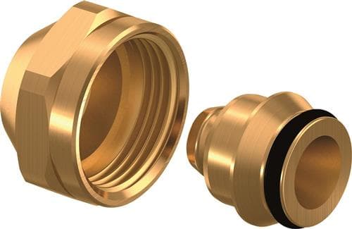 Uponor-liitäntäsarja 3/4 17-2 Pex - kromattu messinki UPONOR Euroconus