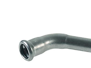VSH bøjning 45° muffe/nippel 15 mm syrefast