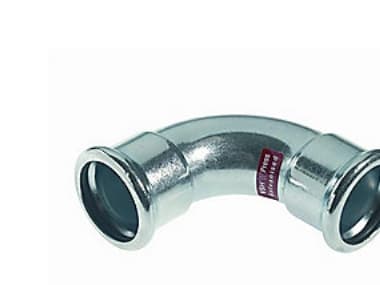 VSH bøjning 90° muffe/muffe 42 mm fz