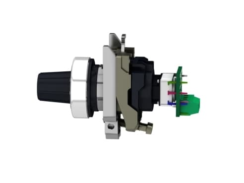 Schneider Electric XB4, Cermet, D 6 mm shaft, IP66, IK06, 95 g, 105 g