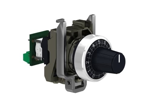 Schneider Electric XB4, Cermet, D 6 mm shaft, IP66, IK06, 95 g, 105 g