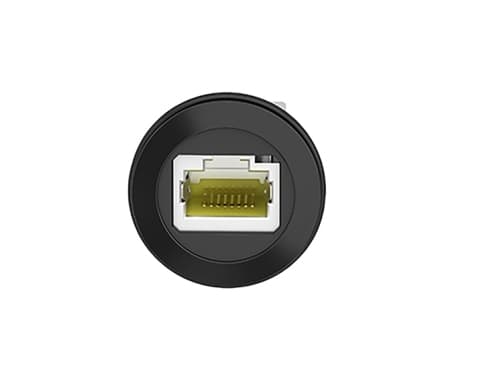 Harmony RJ45 udtag til montage i Ø22 mm. hul for ethernet, Hun/Hun stik på begge sider