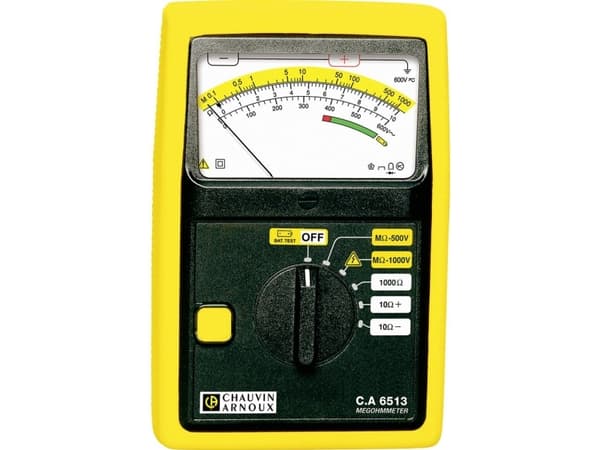 Chauvin Arnoux C.A 6513 Isolationsmåler 500 V, 1000 V 1 GO