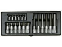 Proxxon Industrial Topnøgle-bit-sæt 1/4 (6,3 mm), 1/2 (12,5 mm) 18 dele 23 100